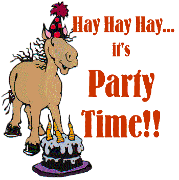 Happy birthday horse clipart