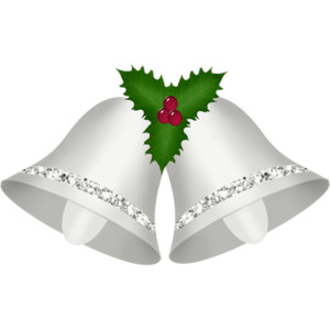 Christmas silver bells clipart