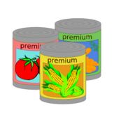 Canned Food Drive Vector
