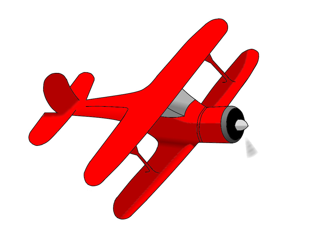 Cartoon Airplane Clipart.