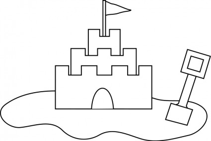 Sand Castle Drawing