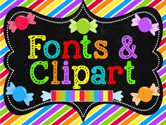 Fonts  Clipart for Teachers