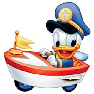 Baby Donald in Boat