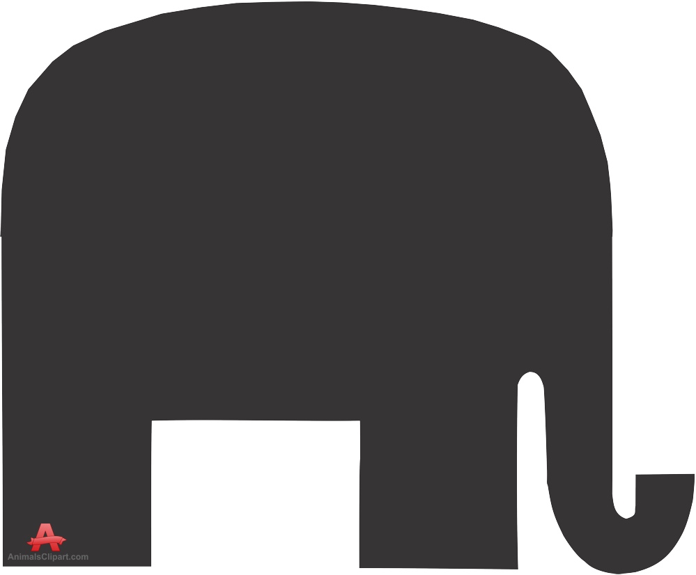 Republican Elephant Silhouette