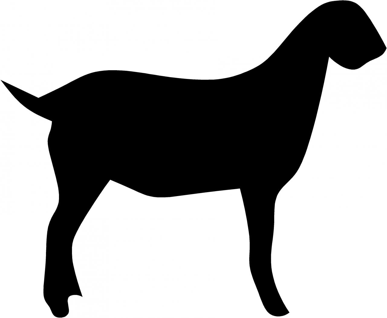 Goat silhouette clip art