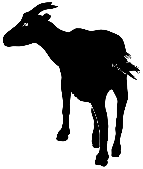 Goat silhouette clip art 