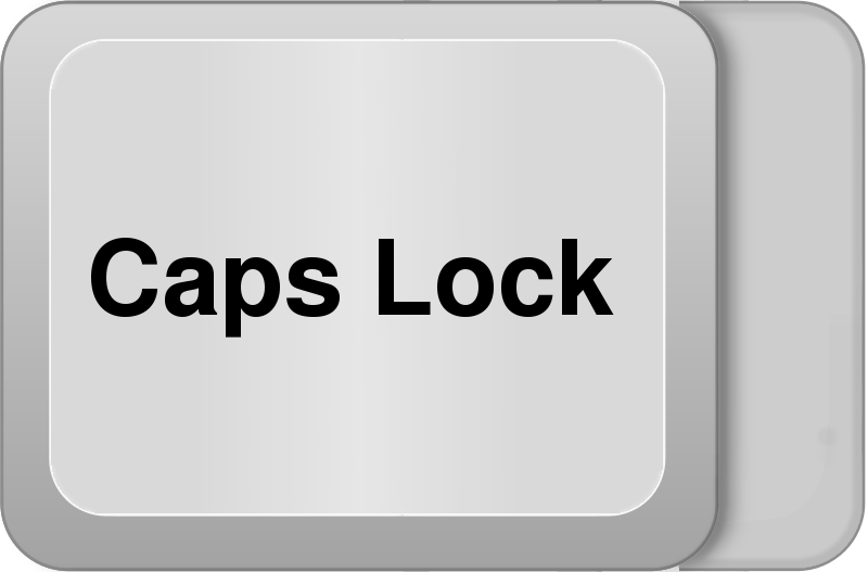 keyboard caps lock key