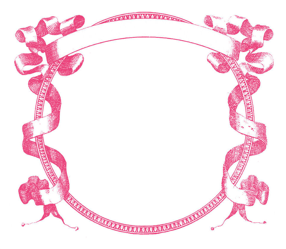 vintage clip art borders pink
