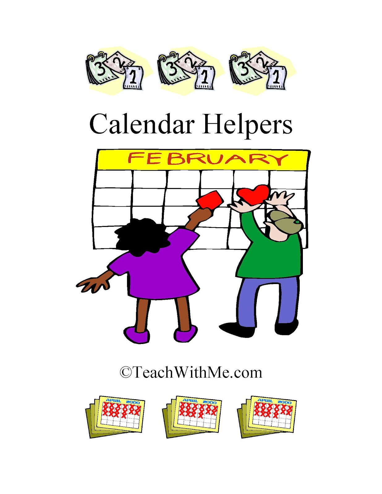 Calendar Helper Clipart.
