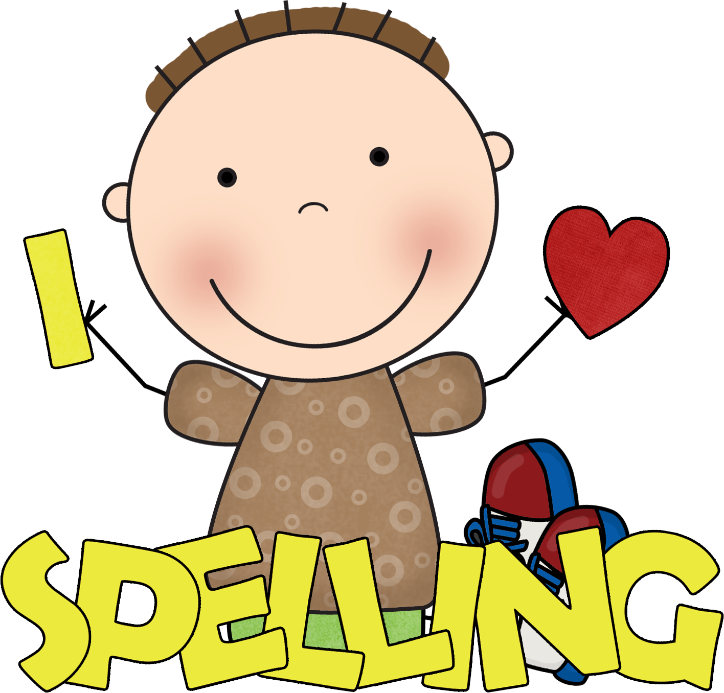 Spelling words clipart