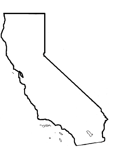 California Bear Outline