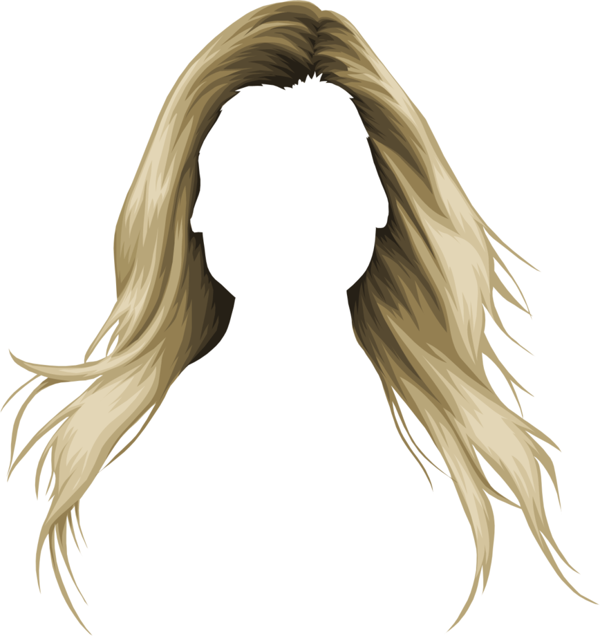 Hair color clipart with transparent background