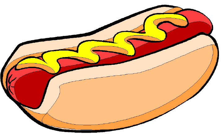 Cartoon hot dogs clipart