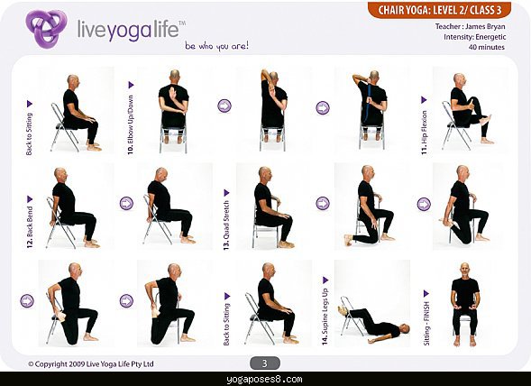 Senior Chair Yoga Routine Printable Chair Yoga Poses For Seniors