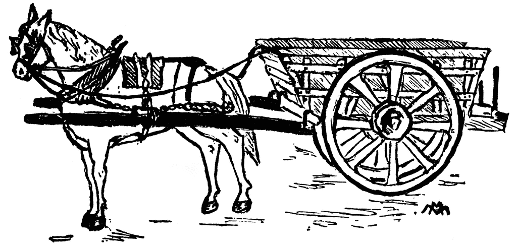 Horse And Cart Clipart