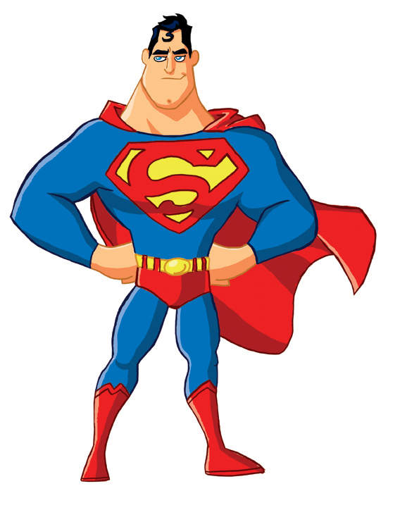 superman cartoon drawing - Clip Art Library