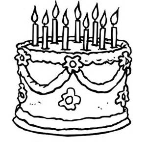 Birthday cake without candles clipart