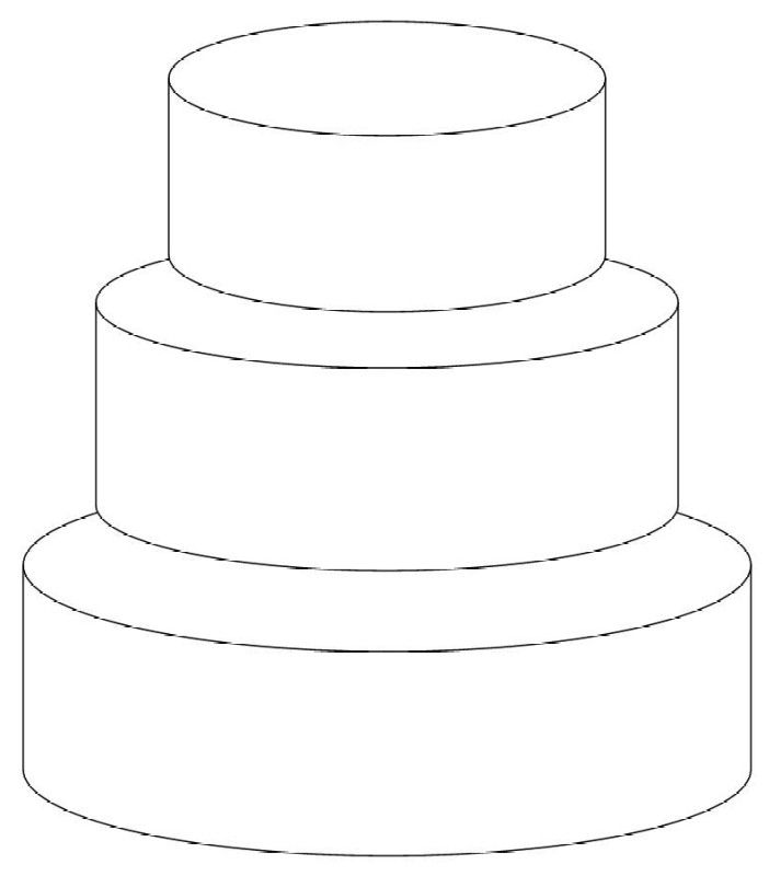 3 layered cake clipart logo