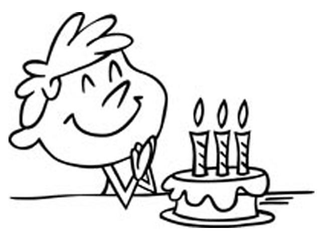 Clipart cake black and white no candle