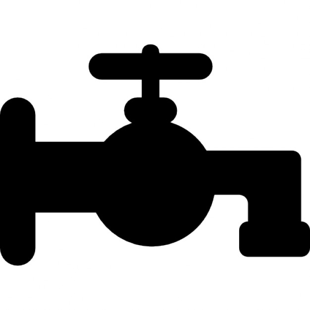 Bathroom tap silhouette Icons