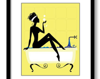 bathtub silhouette � Etsy