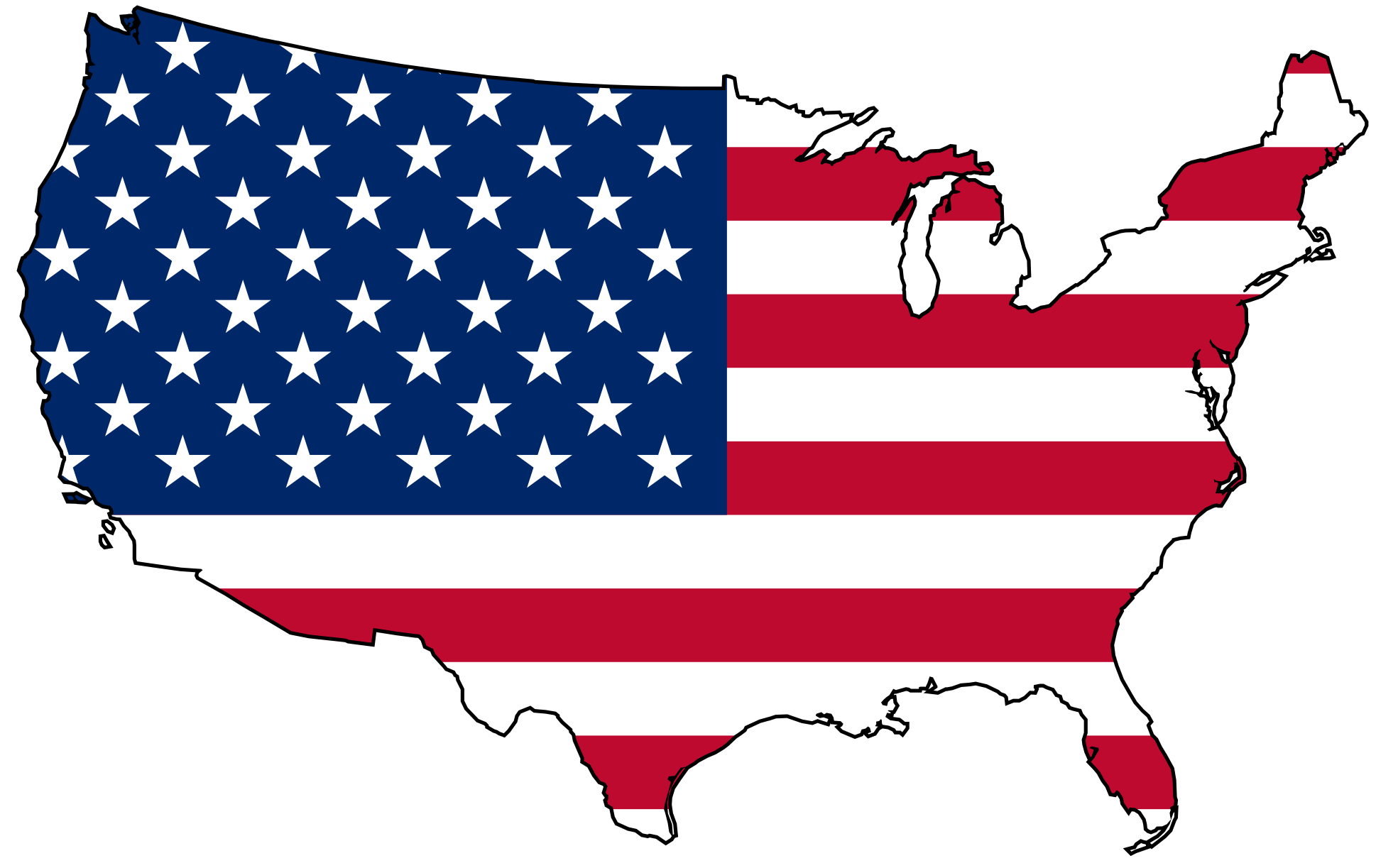American flag banner clipart free image 5