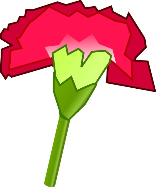 Carnation Flower clip art Free vector in Open office drawing svg