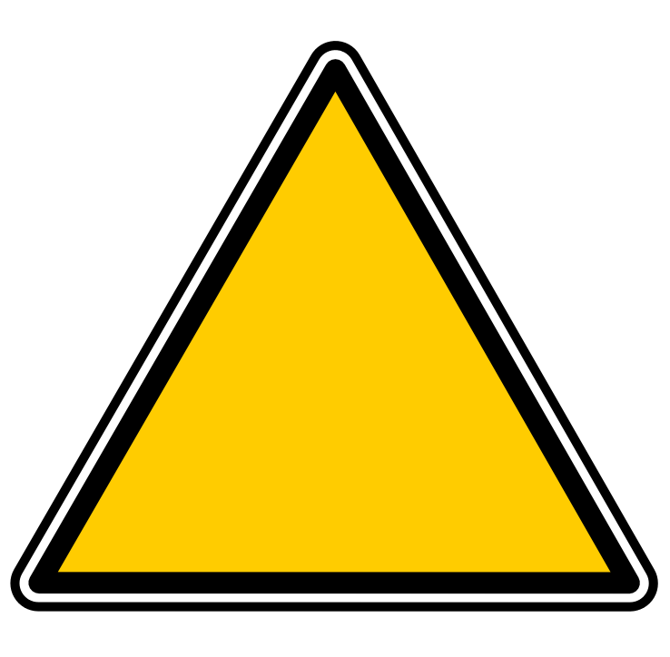 Yellow Sign Triangle Printable