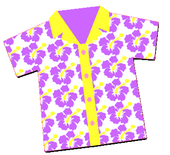 Hawaiian Luau Shirt Clipart