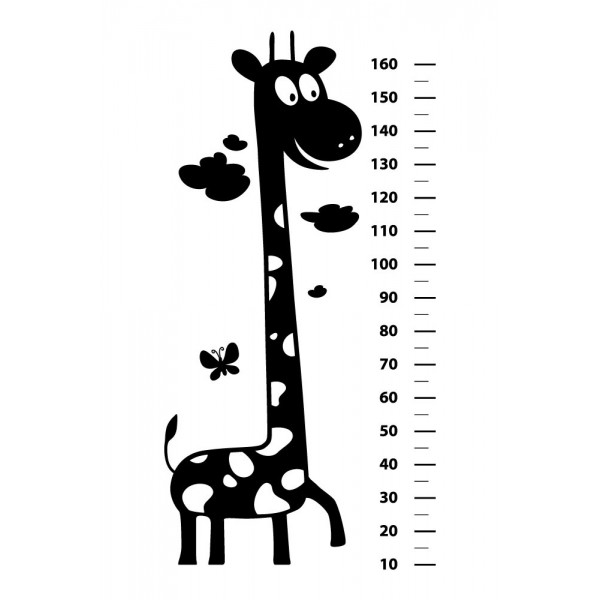Kids growth chart clipart black and white