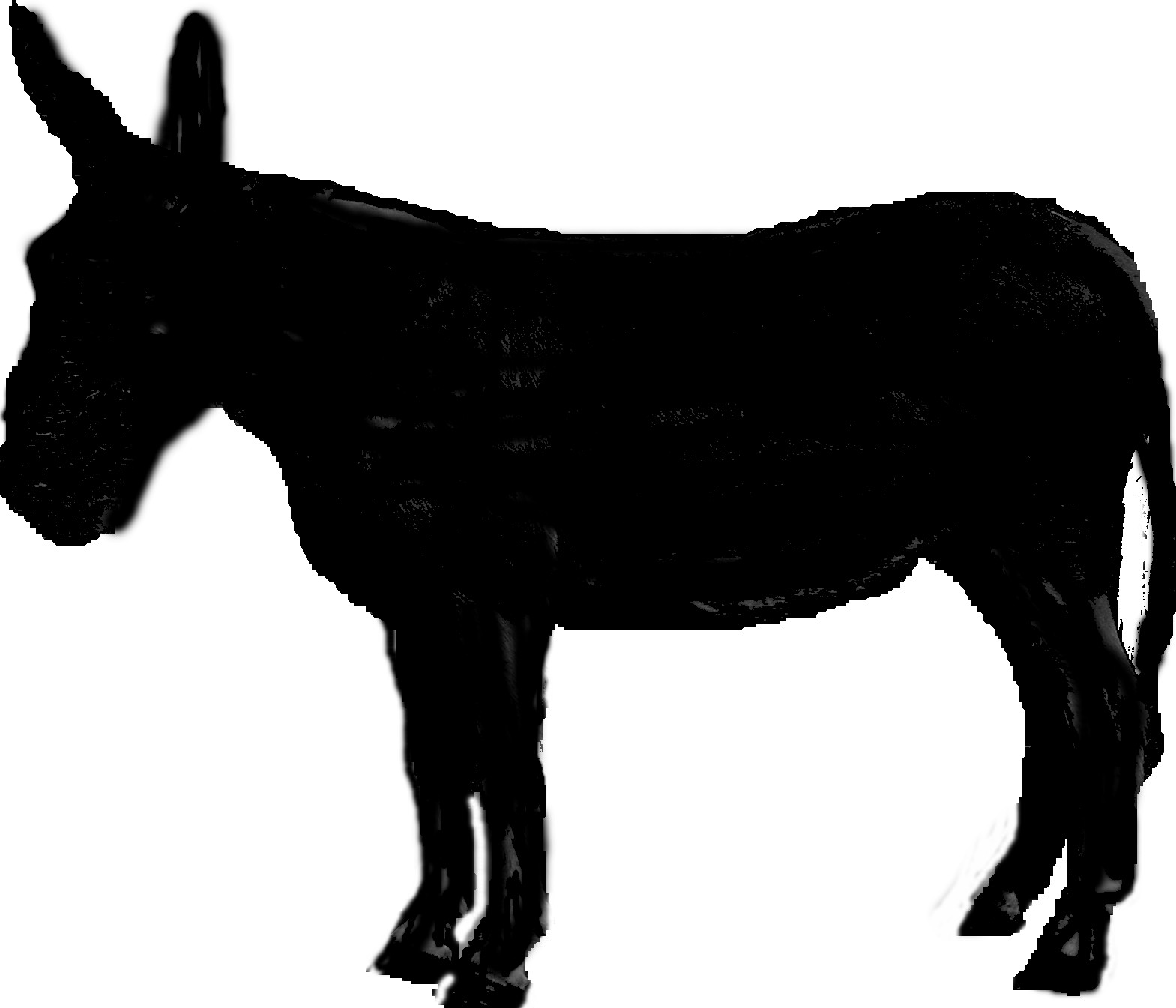 shrek donkey silhouette