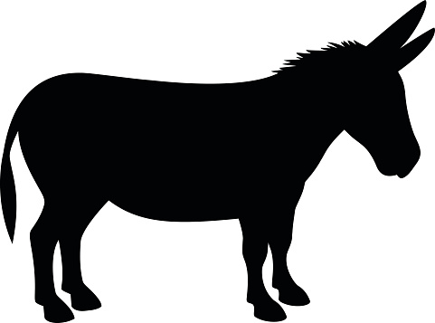 Free Donkey Silhouette Cliparts, Download Free Donkey Silhouette