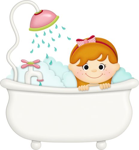 Baby bath tub clipart