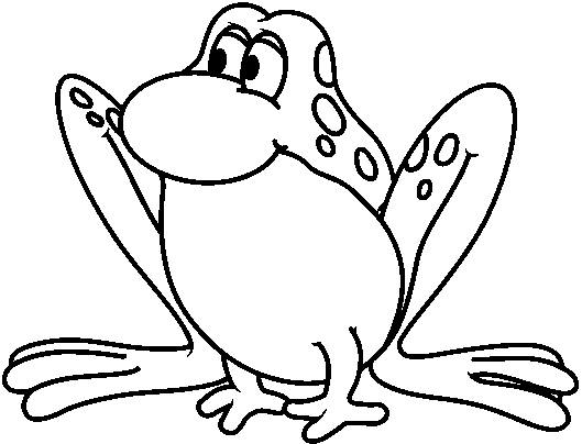 Frog black and white leaping frog clip art