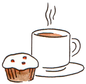 Clipart coffee and cake