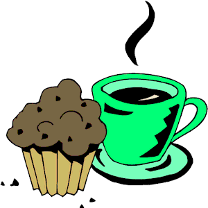 Coffee and muffin clipart