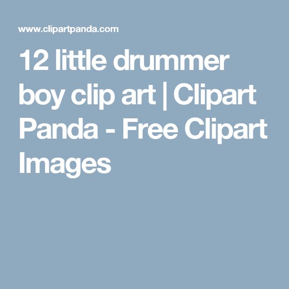 12 little drummer boy clip art