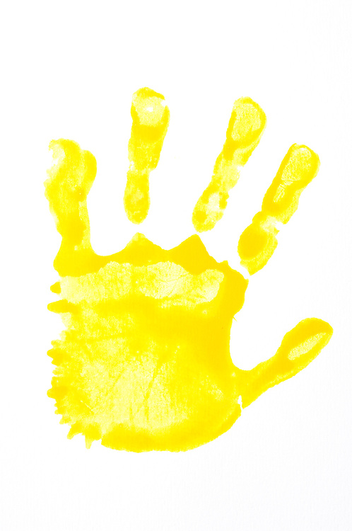 Yellow Handprint Clipart