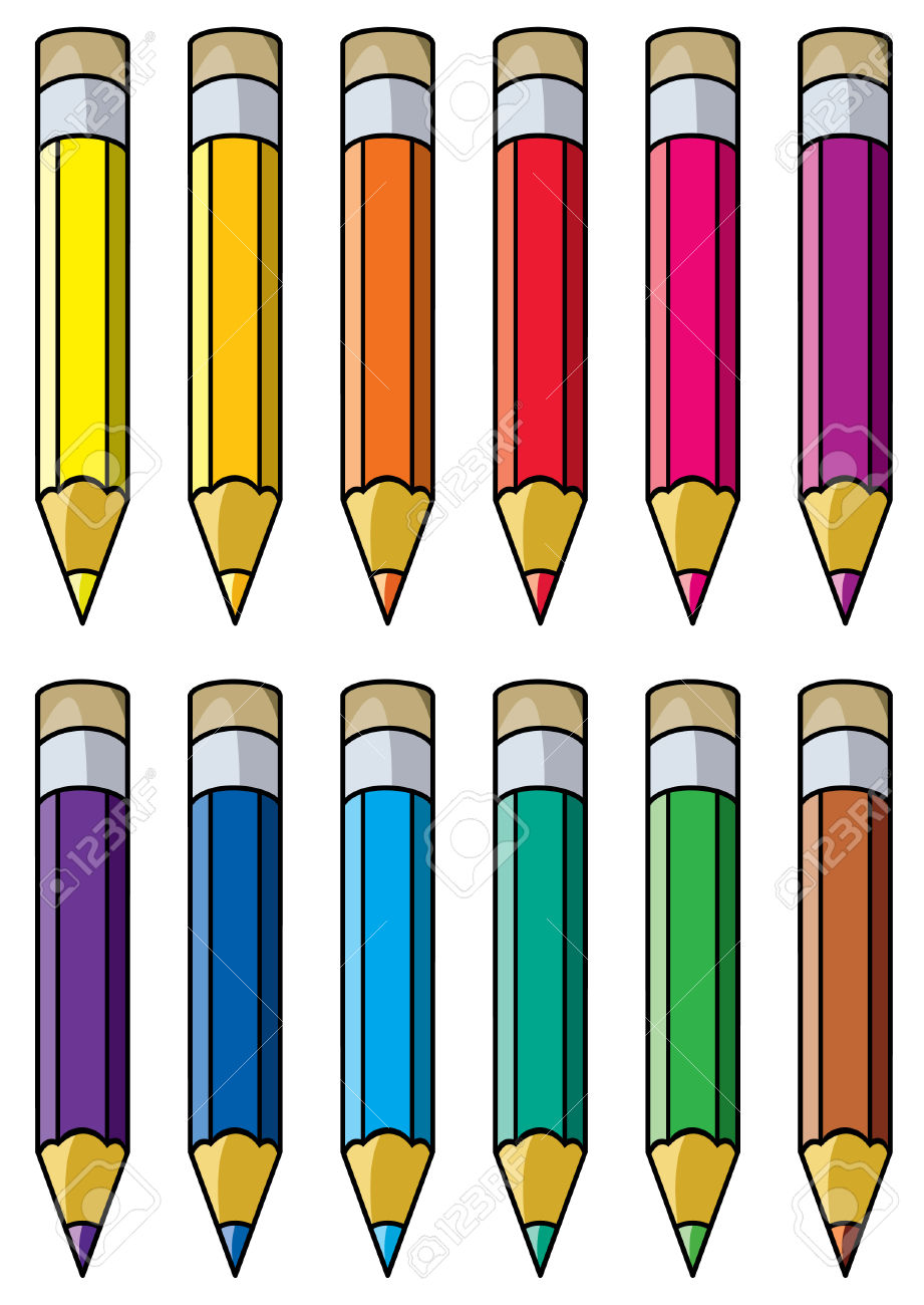 Free 10 Colored Pencil Cliparts, Download Free 10 Colored Pencil