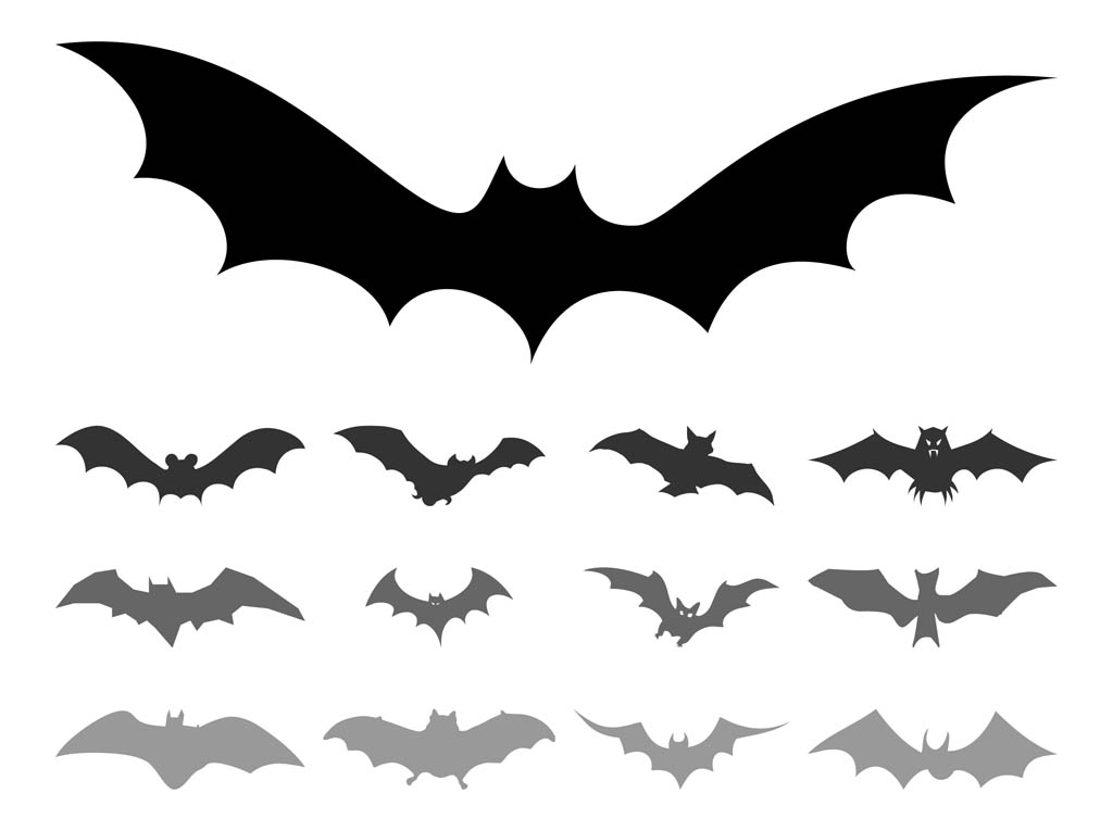 Free Black Bat Silhouette, Download Free Black Bat Silhouette png images,  Free ClipArts on Clipart Library
