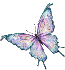 Gif clipart image of a flying butterfly