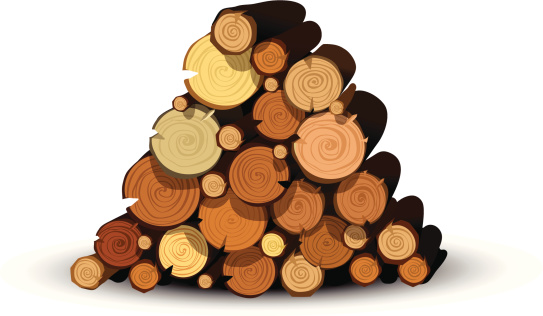 Pile of logs clipart