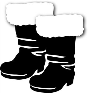 Frugal robbery Vague clipart santa claus boots - Clip Art Library