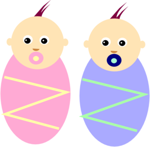 twins baby girl clipart free