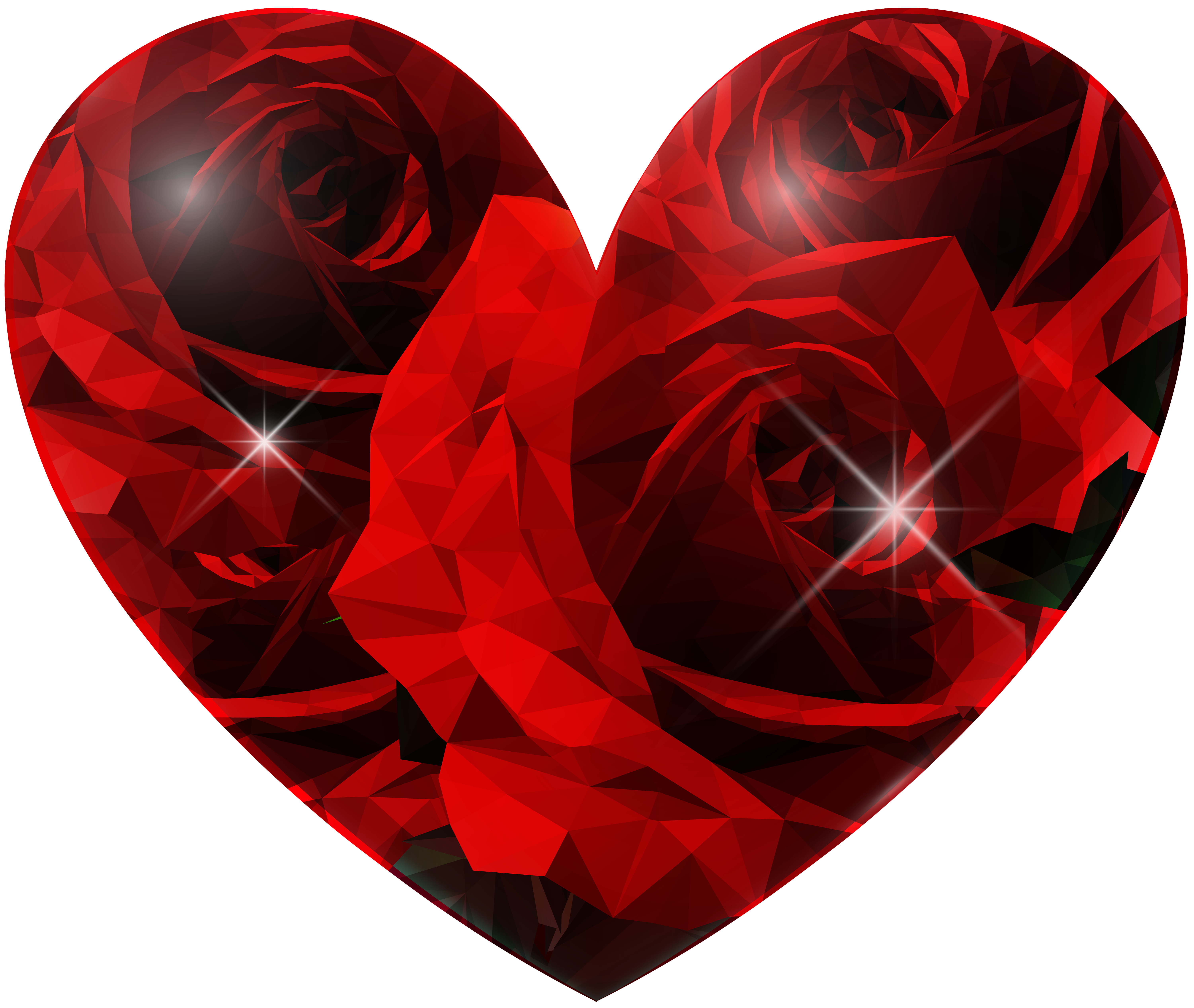Rose Heart PNG Clip Art Image