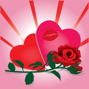 Clipart hearts and roses