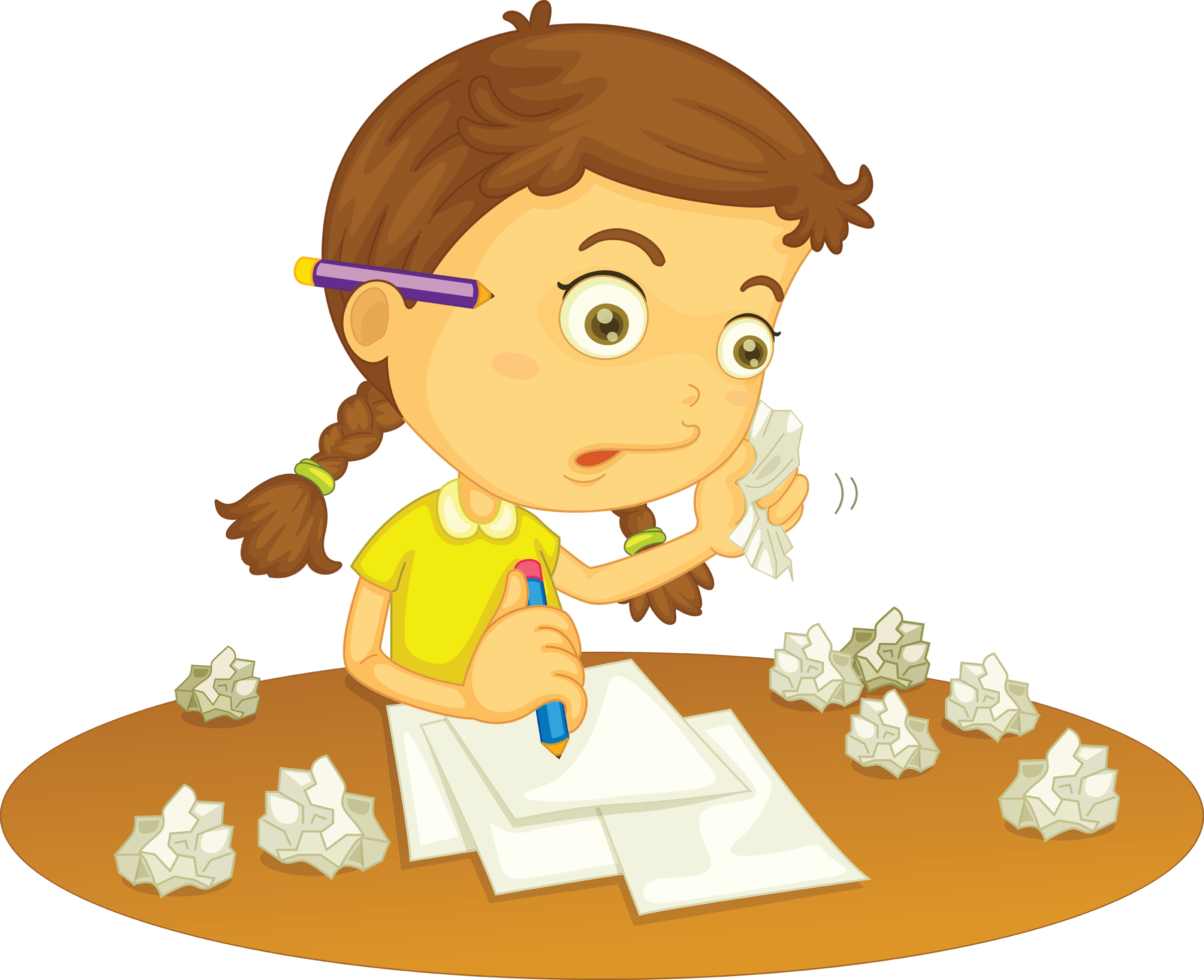 Enhance Learning With Writing Students Cliparts