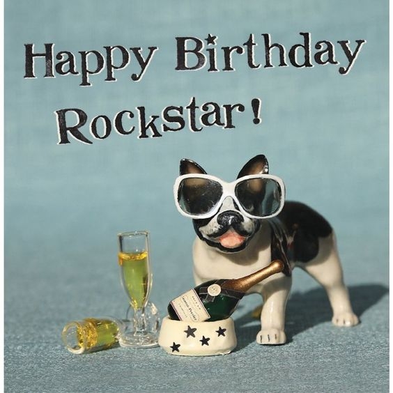 Happy birthday rockstar clipart