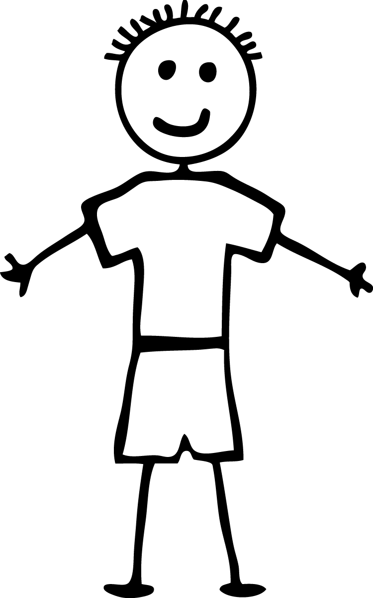 Clip Arts Related To : stick figure of boy and girl. 