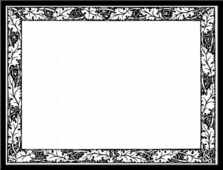 Black And White Clip Art Borders And Framesall Painting